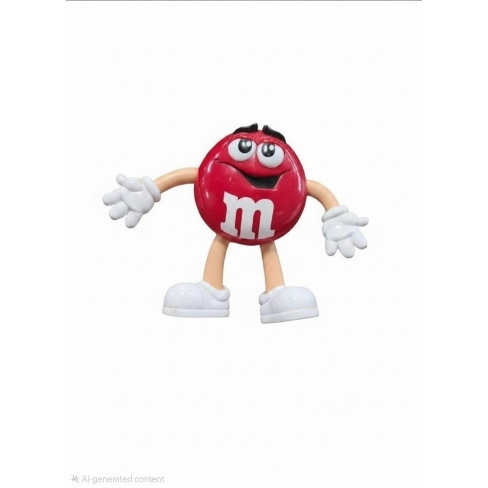 Red M&Ms Character Figurine Collectible Toy 6" Tall Plastic Candy Figure by Mars